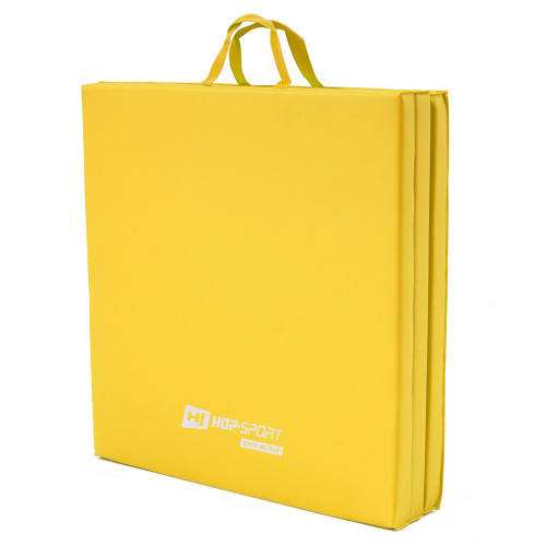 Мат гимнастический  Hop-Sport HS-064FM 4cm yellow - фото №2